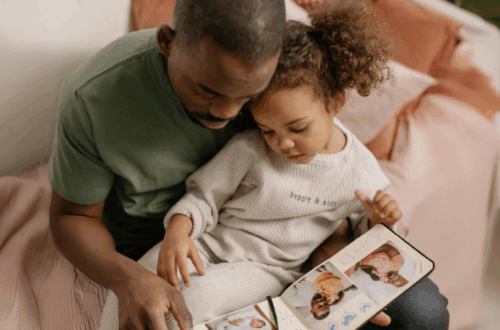 Family reflecting on values and legacy across generations